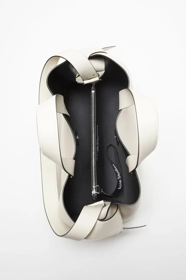 Acne Studios Musubi Midi Tote Whiteblack Women Bags
