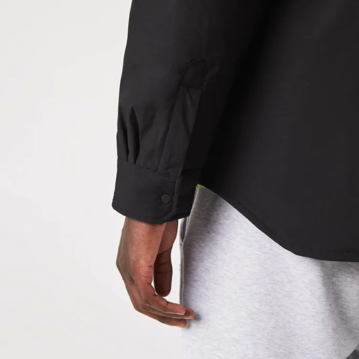 Button Down Shirts Men Lacoste Mens WaterResistant Overshirt Black 031