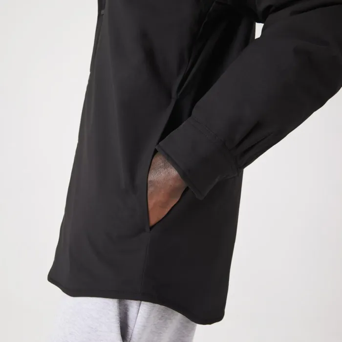 Button Down Shirts Men Lacoste Mens WaterResistant Overshirt Black 031