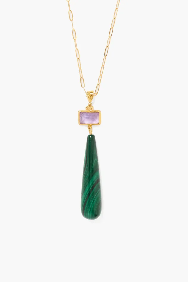 Chan Luu Necklaces Messina Necklace Malachite Mix 8211 Women