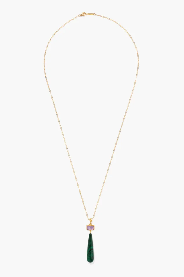 Chan Luu Necklaces Messina Necklace Malachite Mix 8211 Women