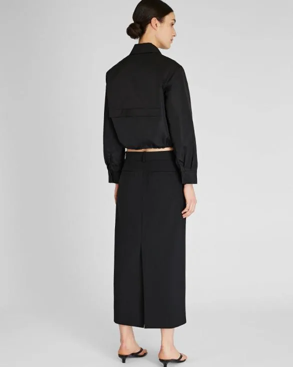 Club Monaco Skirts Borrem Column Maxi Skirt Black 8211 Women