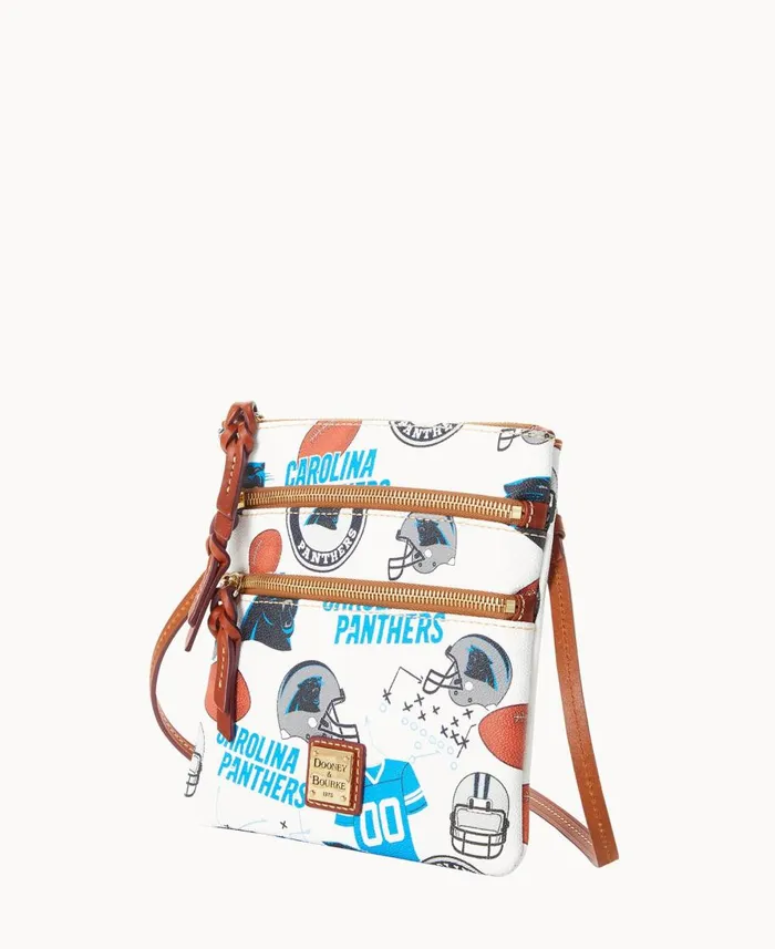 Dooney and Bourke Crossbodies NFL Panthers N S Triple Zip Crossbody Panthers 8211 WomenMen Dooney and Bourke Crossbodies NFL Panthers N S Triple Zip Crossbody Panthers 8211 WomenMen