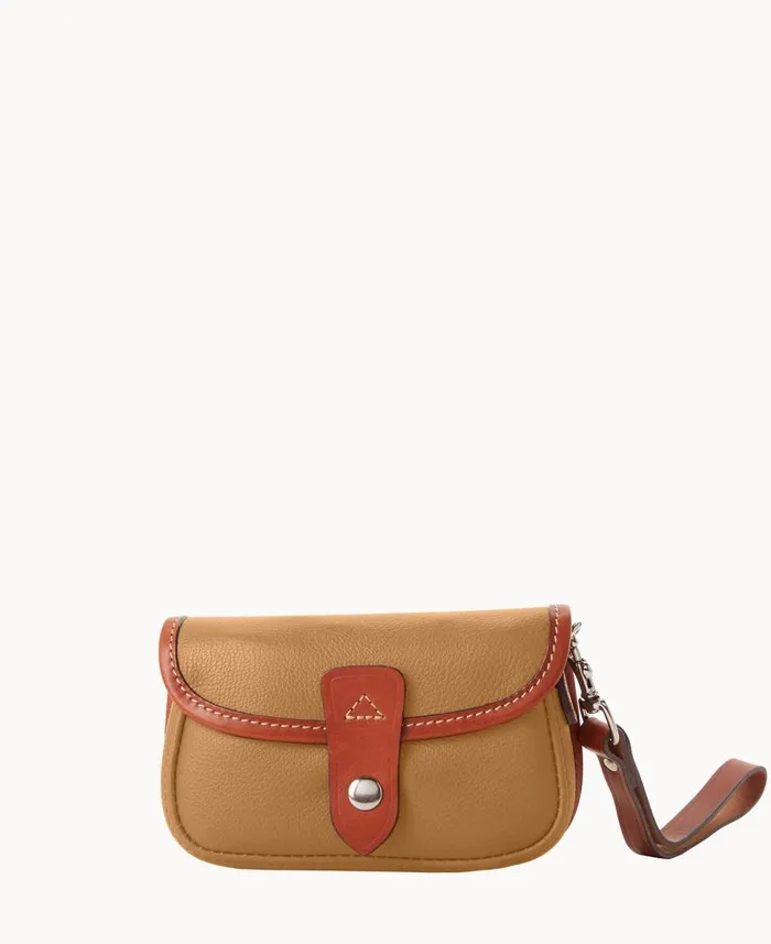 Dooney and Bourke Wallets Oncour Cabriolet Flap Wristlet Tan 8211 WomenMen