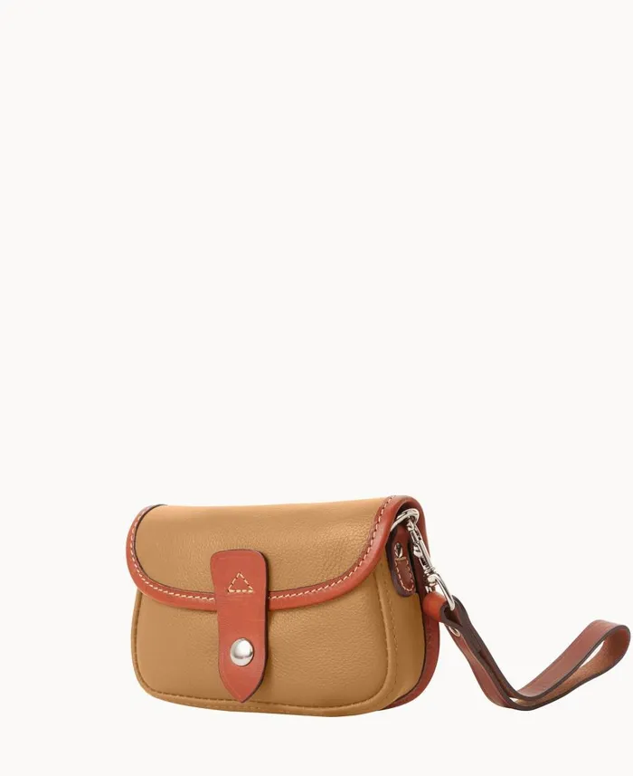 Dooney and Bourke Wallets Oncour Cabriolet Flap Wristlet Tan 8211 WomenMen