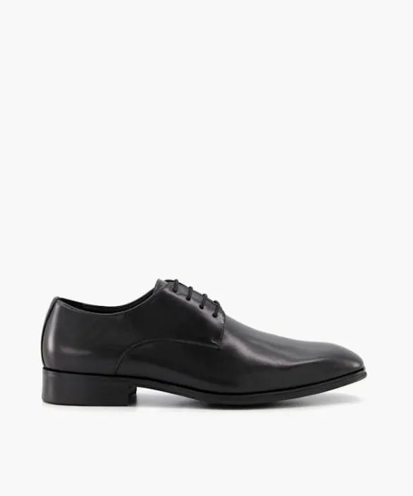Dune London Wide Fit Shoes Men Satchel Black Wide Fit Leather Gibson Shoes Black