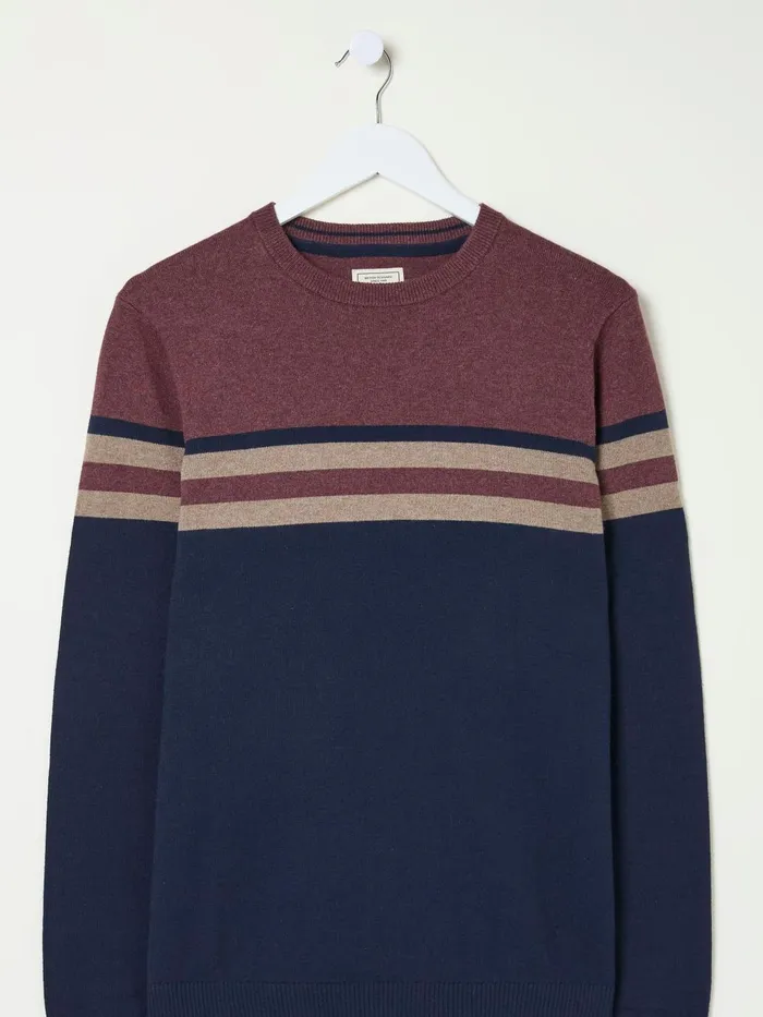 Fat Face Knitwear Rye Burgundy Red Cotton Cashmere Crew Neck Jumper 8211 Men Fat Face Knitwear Rye Burgundy Red Cotton Cashmere Crew Neck Jumper 8211 Men