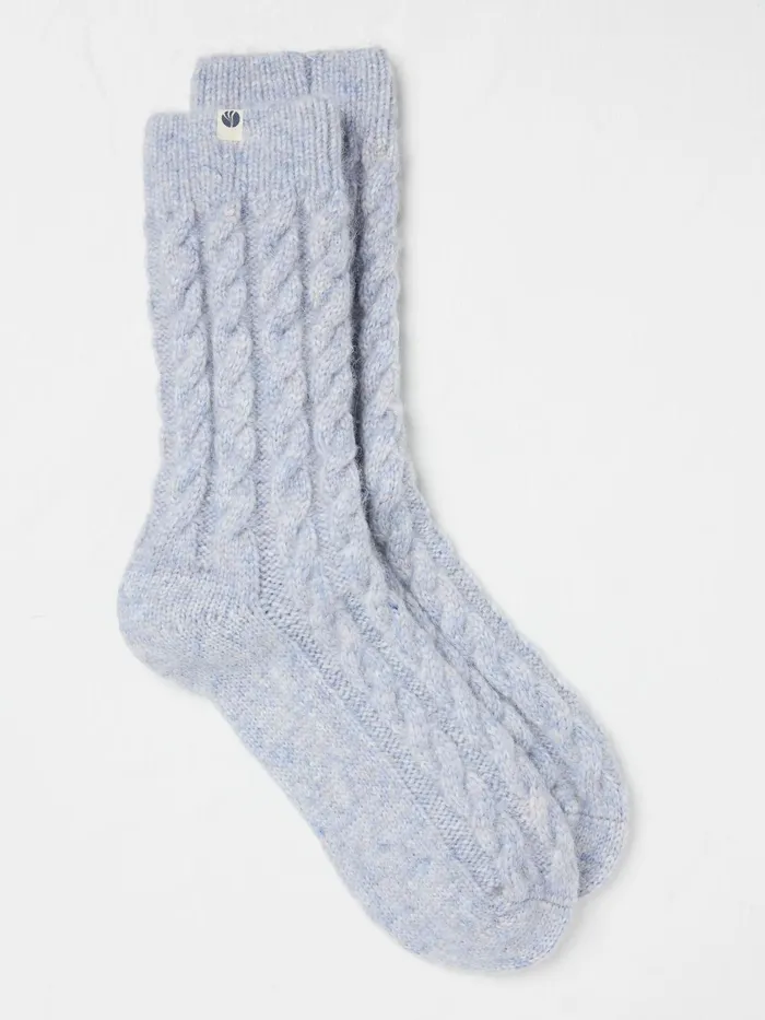 Fat Face Socks and Tights Blue Dino Scene Socks 1 Pack 8211 Women