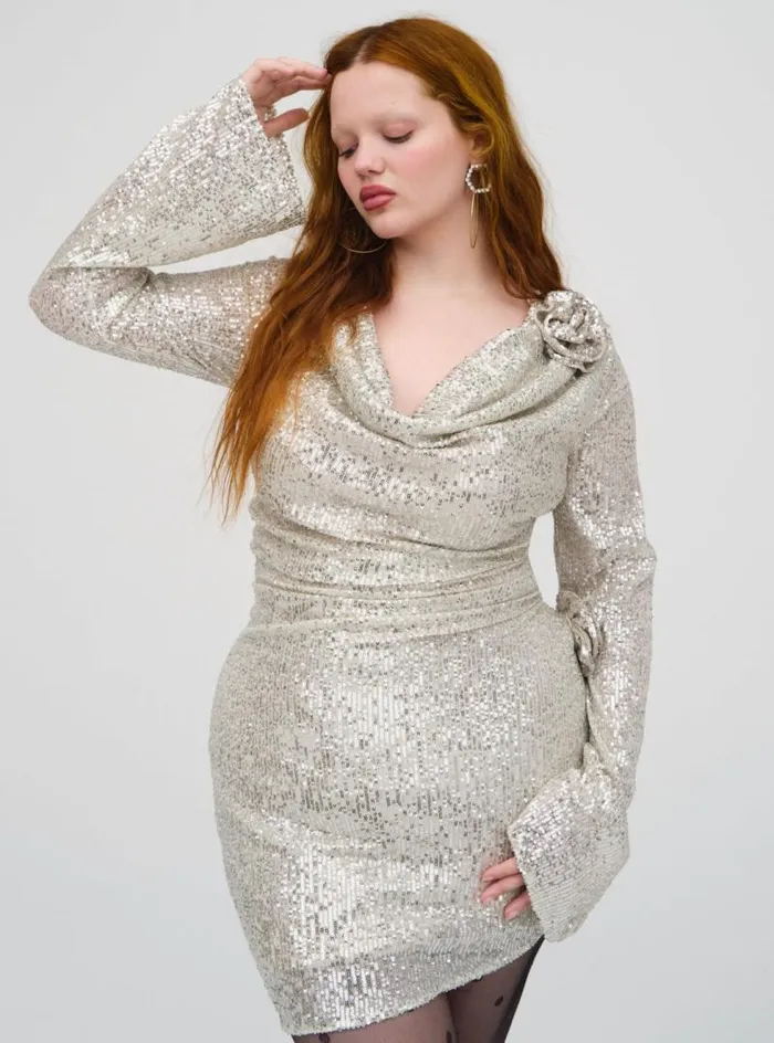 For Love and Lemons Dresses Tia Mini Dress Silver 8211 Women For Love and Lemons Dresses Tia Mini Dress Silver 8211 Women
