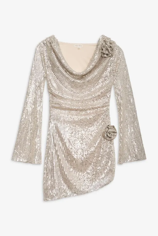 For Love and Lemons Dresses Tia Mini Dress Silver 8211 Women For Love and Lemons Dresses Tia Mini Dress Silver 8211 Women