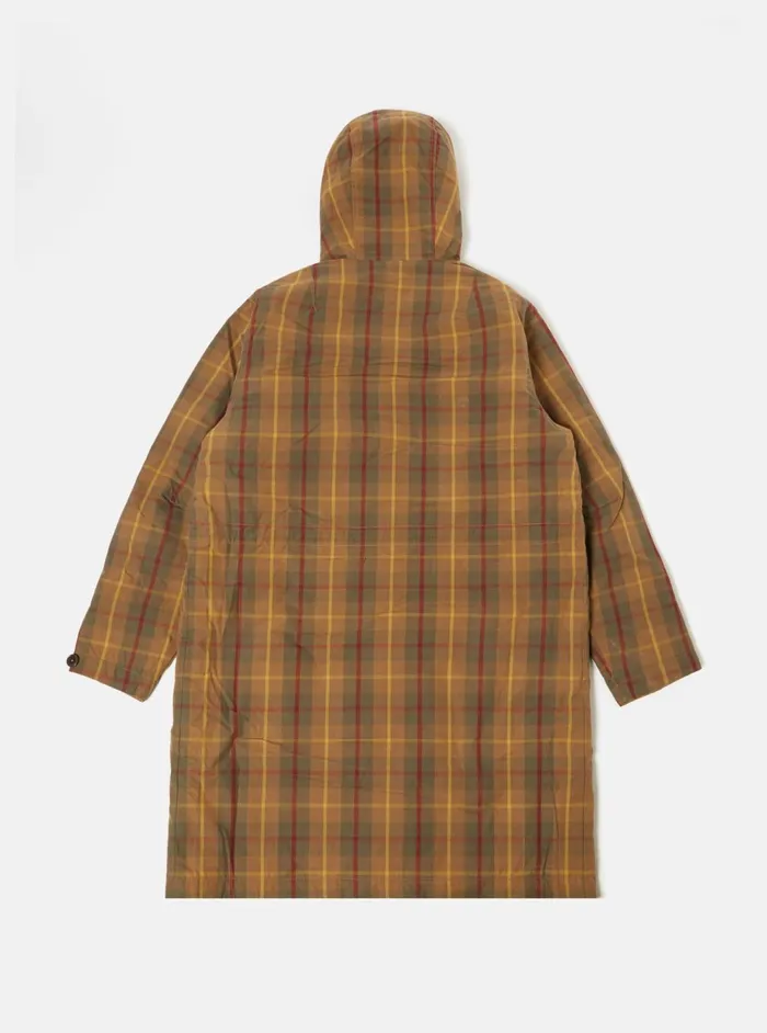 Hebrides Parka In Cinnamon British Drywax Check Men Universal Works Coats and Outerwear