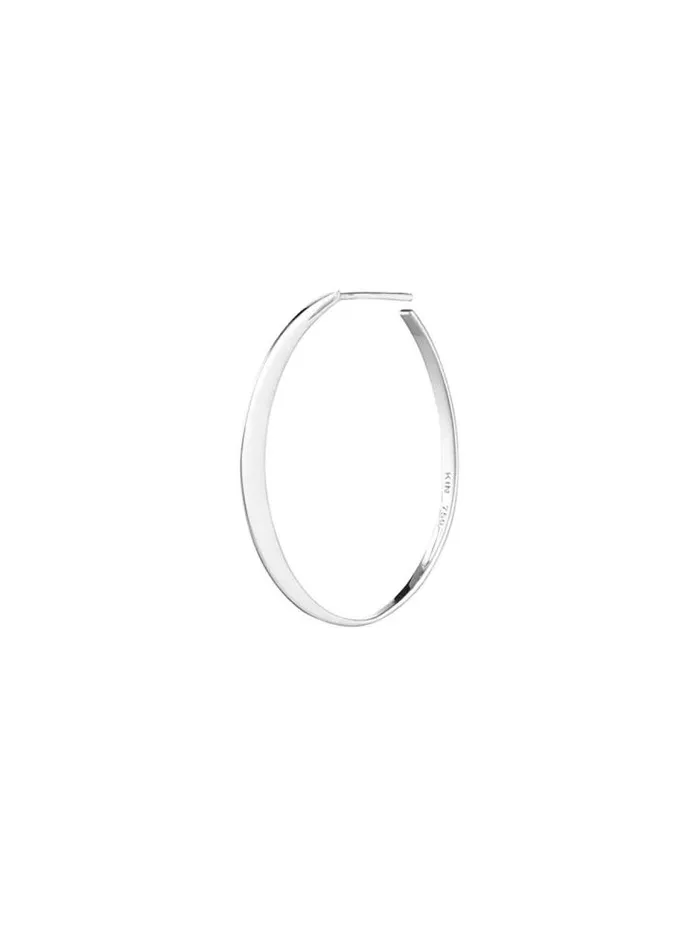 Henrik Vibskov Boutique Glow Medium Earring Hoop 8211 Silver Women Earrings