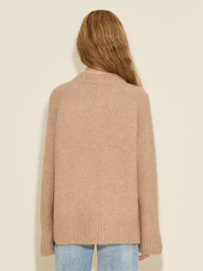 Knitwear Women Holzweiler Fure Fluffy Knit Sweater Beige