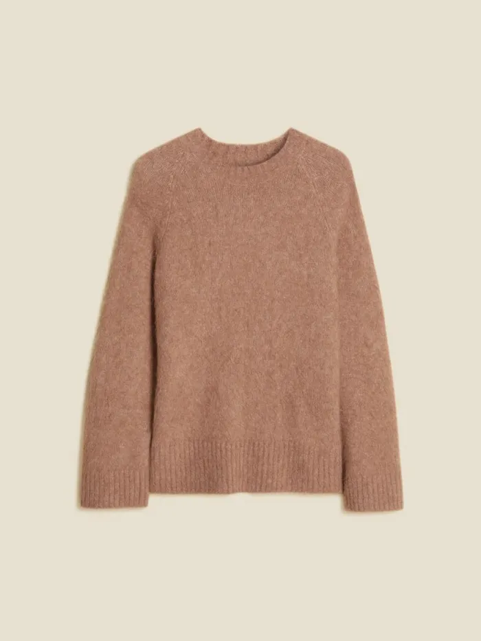 Knitwear Women Holzweiler Fure Fluffy Knit Sweater Beige