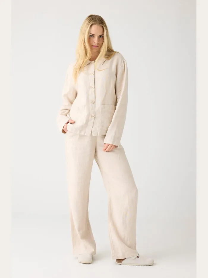 KnowledgeCotton Apparel Pants POSEY Wide Midrise Linen Pants Gotsvegan 8211 Women KnowledgeCotton Apparel Pants POSEY Wide Midrise Linen Pants Gotsvegan 8211 Women