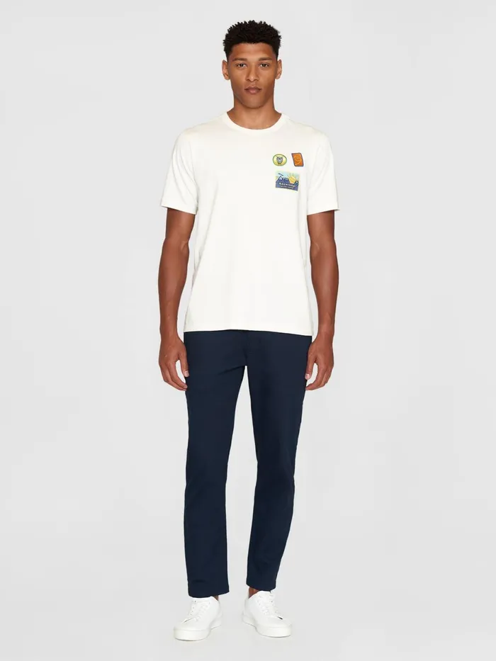 KnowledgeCotton Apparel TShirts Regular Short Sleeve Heavy Single Embr Badge Look At Chest Tshirt Gotsvegan 8211 Men KnowledgeCotton Apparel TShirts Regular Short Sleeve Heavy Single Embr Badge Look At Chest Tshirt Gotsvegan 8211 Men