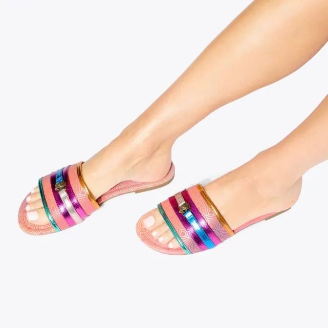 Kurt Geiger Sandals Southbank Flat Sandal Pink 8211 Women