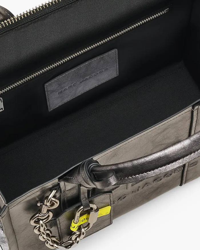 Marc Jacobs The Tote Bag The Metallic Distressed Medium Tote Bag Dark Grey 8211 Women