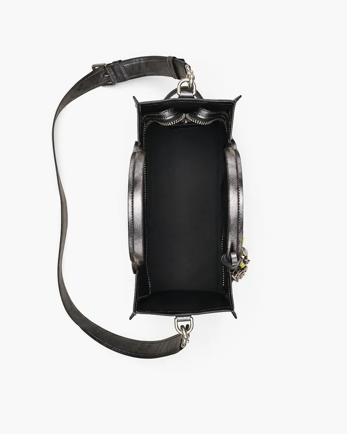 Marc Jacobs The Tote Bag The Metallic Distressed Medium Tote Bag Dark Grey 8211 Women