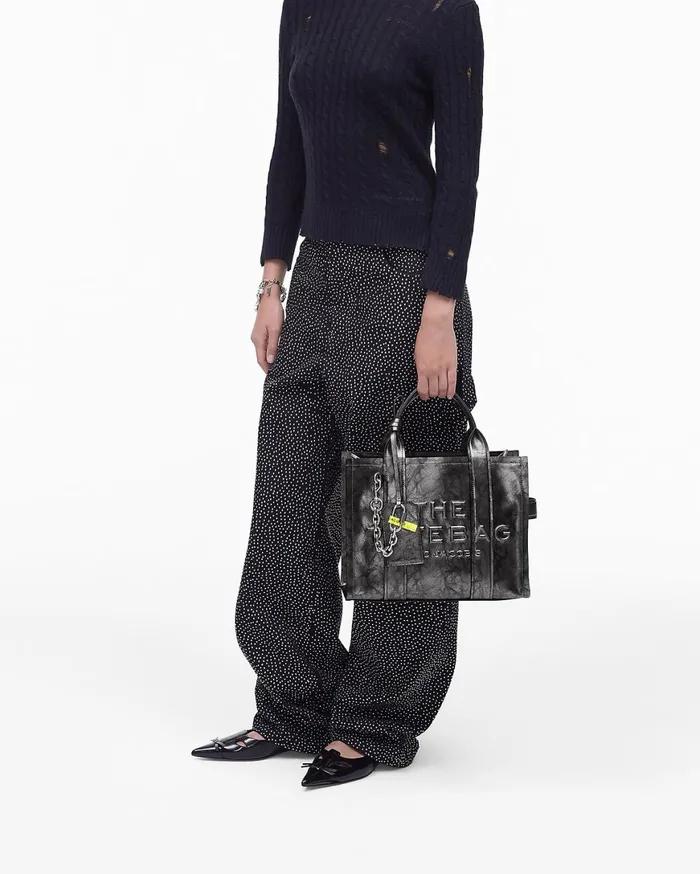 Marc Jacobs The Tote Bag The Metallic Distressed Medium Tote Bag Dark Grey 8211 Women