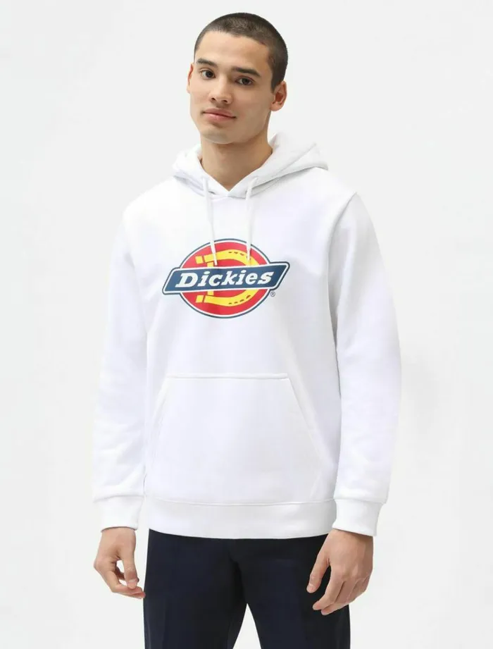Men Jumpers and Sweatshirts Dickies Icon Logo Hoodie White
