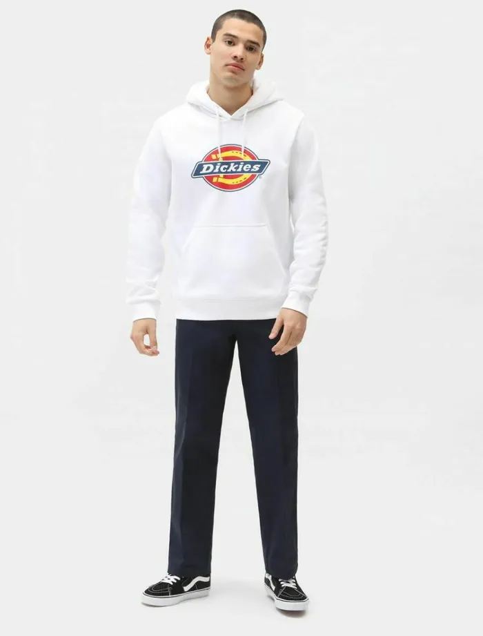 Men Jumpers and Sweatshirts Dickies Icon Logo Hoodie White