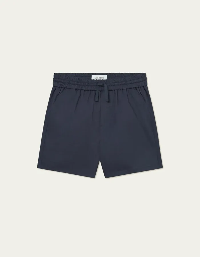 Men Otto Cotton Shorts 8211 Dark Navy Les Deux Shorts
