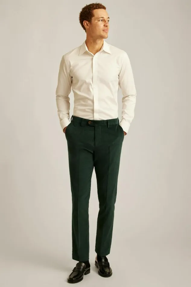 Men Velvet Trousers Green Gables Bonobos Dress Pants