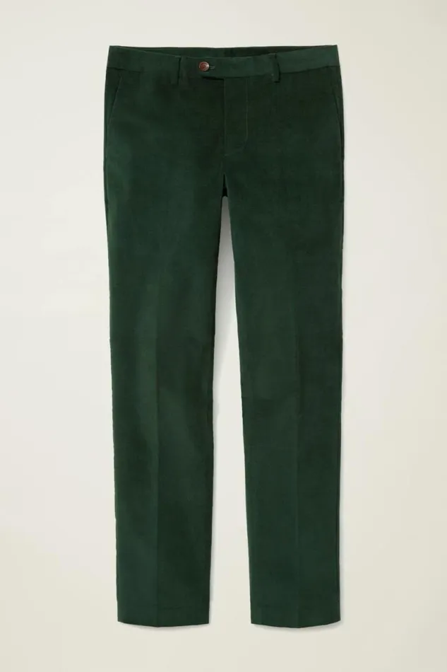 Men Velvet Trousers Green Gables Bonobos Dress Pants