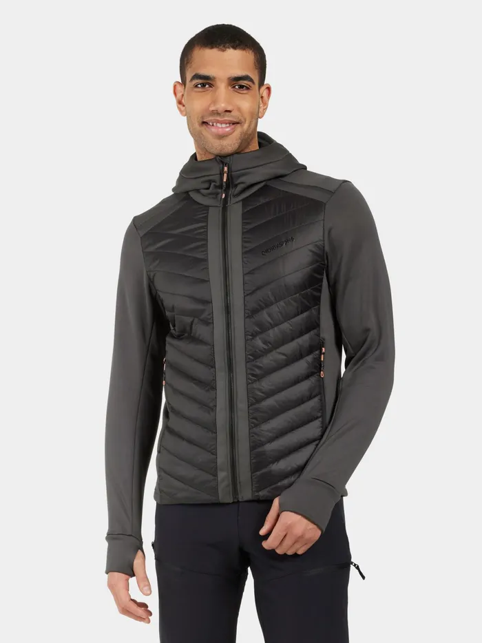 Men Zuko FullZip Coal Black Didriksons Outdoor Jackets
