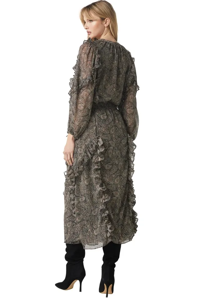 MISA Los Angeles ALBERTINA TOP Paisley Shimmer Women Tops