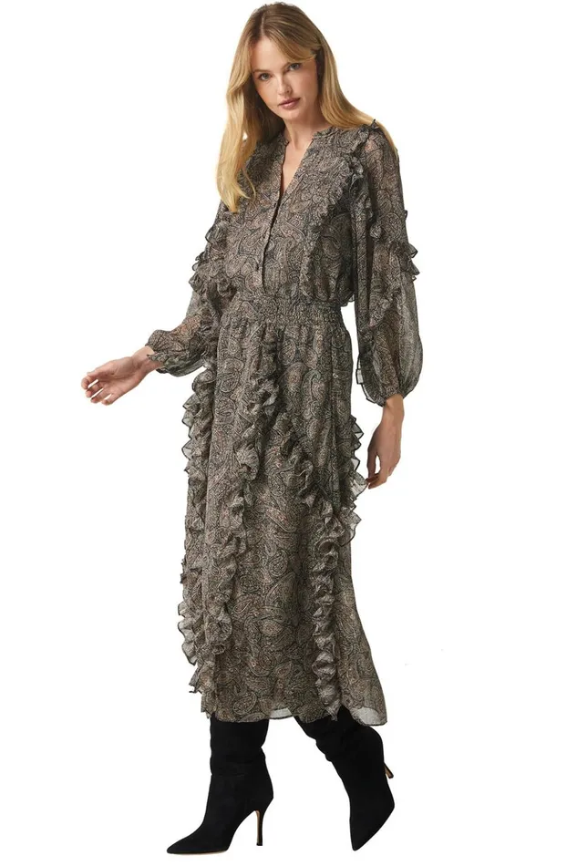 MISA Los Angeles ALBERTINA TOP Paisley Shimmer Women Tops