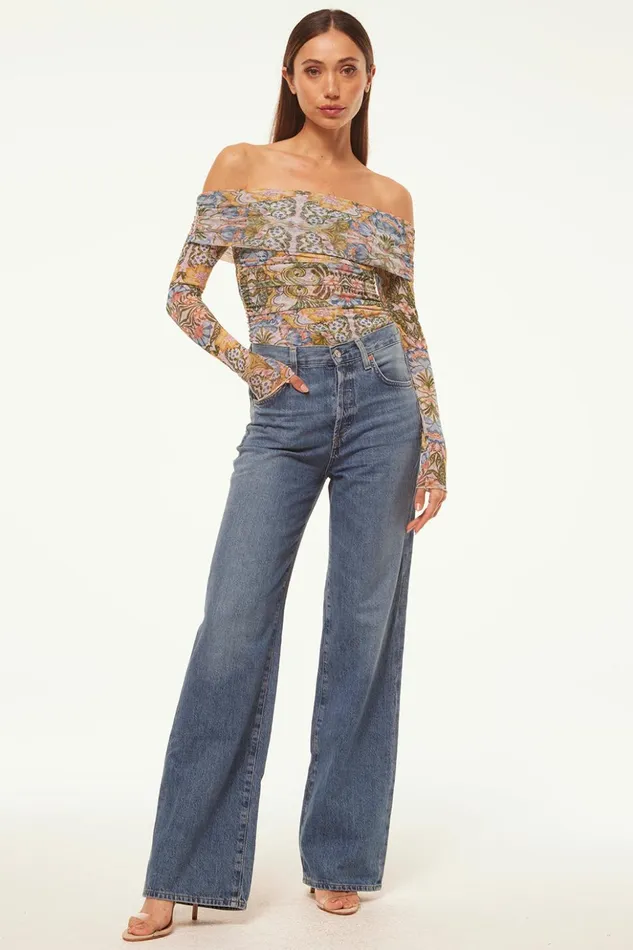 MISA Los Angeles ORELLA BODYSUIT Dolce Vita Kaleidoscope Women Tops