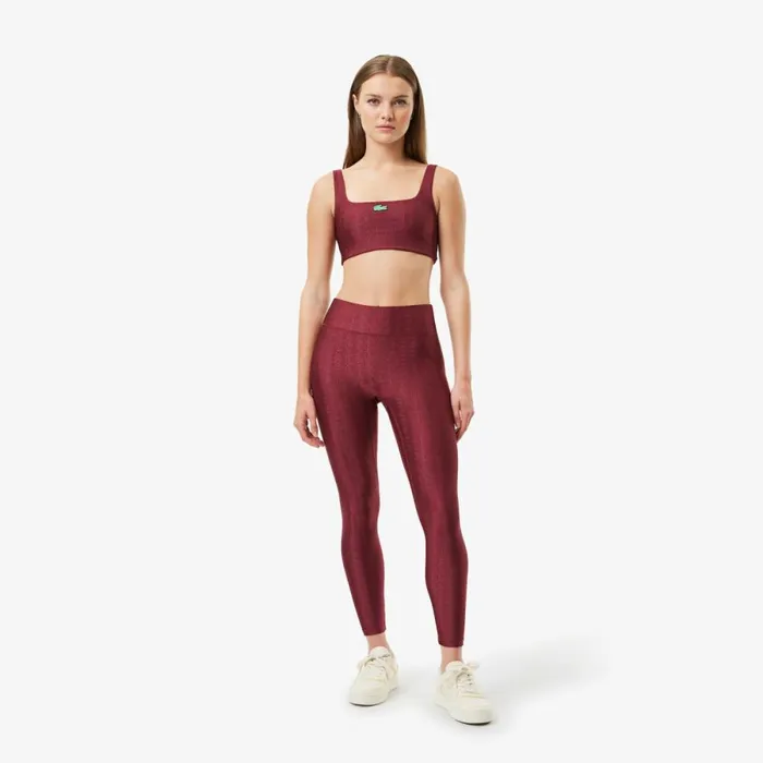 Pants and Leggings Women Lacoste Women039s Lacoste X Bandier Monogram Print Leggings Bordeaux Yup Pants and Leggings Women Lacoste Women039s Lacoste X Bandier Monogram Print Leggings Bordeaux Yup