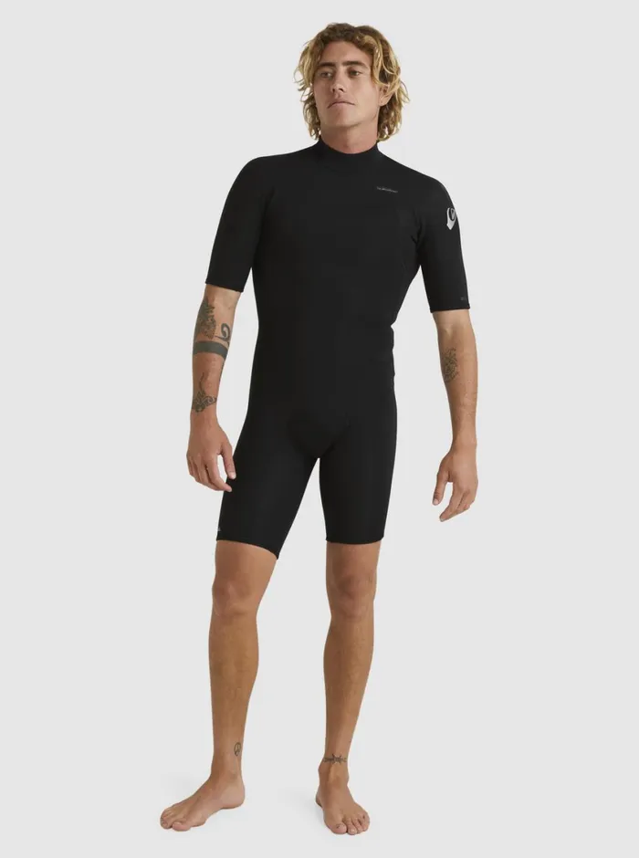 Quiksilver 22mm Everyday Sessions Short Sleeve Back Zip Springsuit Black Mens Wetsuits Quiksilver 22mm Everyday Sessions Short Sleeve Back Zip Springsuit Black Mens Wetsuits