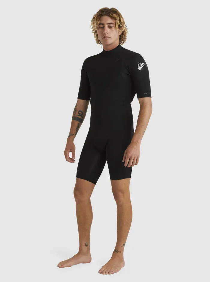 Quiksilver 22mm Everyday Sessions Short Sleeve Back Zip Springsuit Black Mens Wetsuits Quiksilver 22mm Everyday Sessions Short Sleeve Back Zip Springsuit Black Mens Wetsuits
