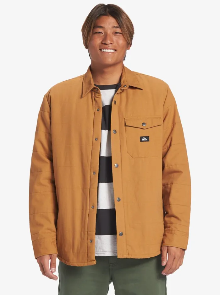 Quiksilver Downrail Upd Canvas Jacket Bone Brown Mens Jackets Quiksilver Downrail Upd Canvas Jacket Bone Brown Mens Jackets
