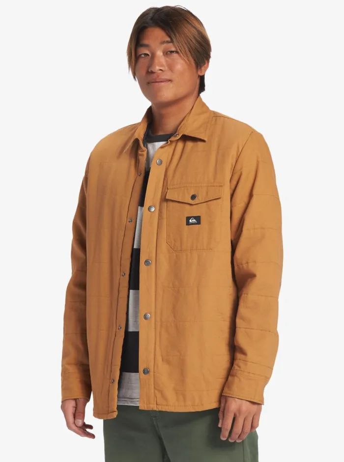 Quiksilver Downrail Upd Canvas Jacket Bone Brown Mens Jackets Quiksilver Downrail Upd Canvas Jacket Bone Brown Mens Jackets