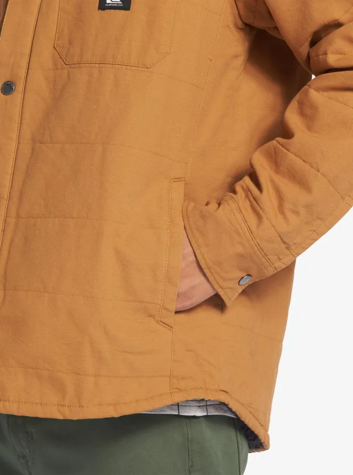 Quiksilver Downrail Upd Canvas Jacket Bone Brown Mens Jackets Quiksilver Downrail Upd Canvas Jacket Bone Brown Mens Jackets