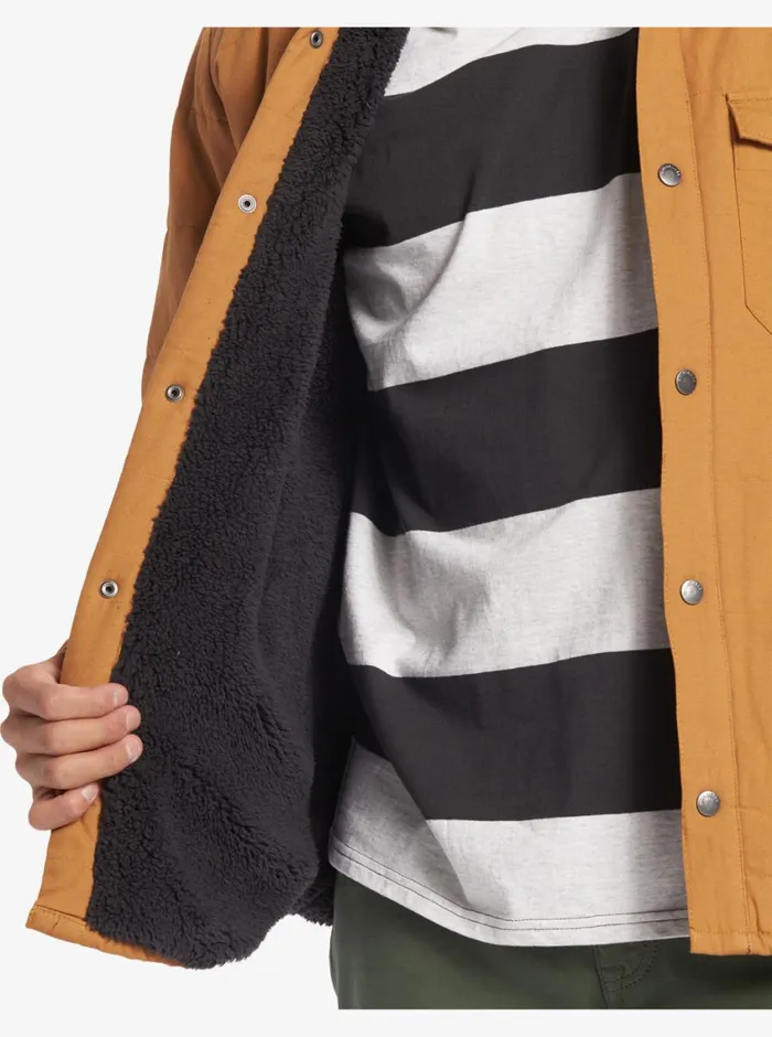 Quiksilver Downrail Upd Canvas Jacket Bone Brown Mens Jackets Quiksilver Downrail Upd Canvas Jacket Bone Brown Mens Jackets