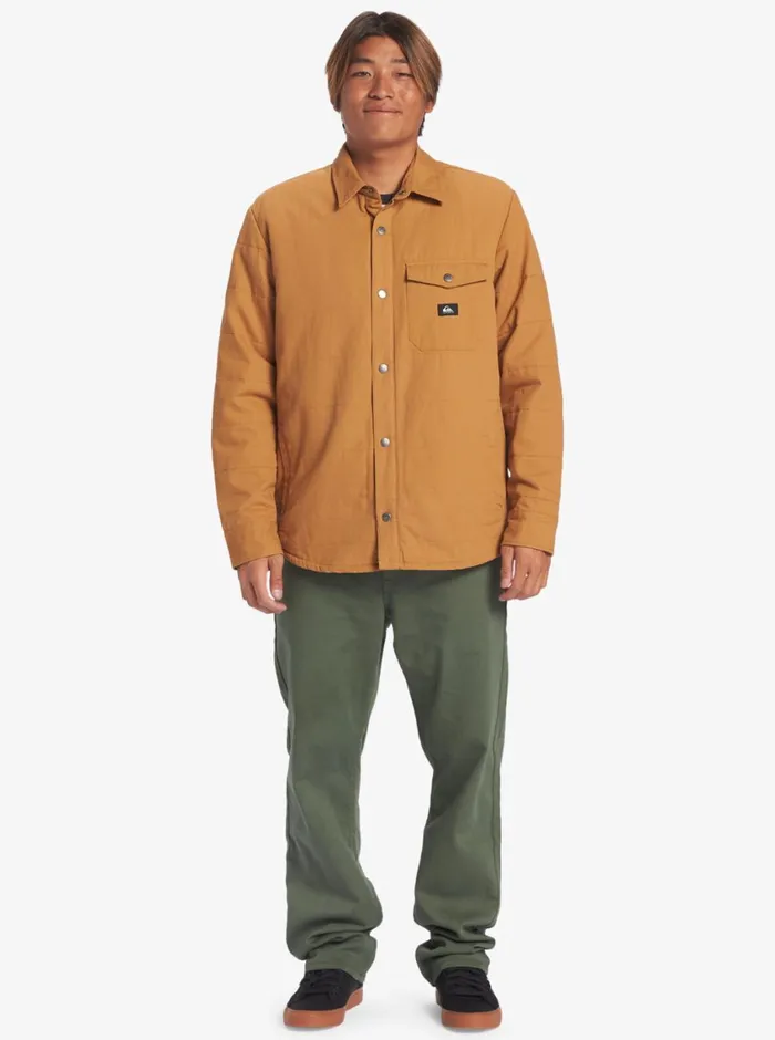 Quiksilver Downrail Upd Canvas Jacket Bone Brown Mens Jackets Quiksilver Downrail Upd Canvas Jacket Bone Brown Mens Jackets