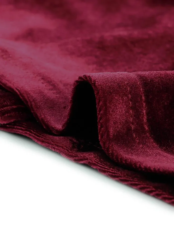 RWandCO Blazers Allegra K Velvet Belted Lapel Collar Blazer Jacket Wine Red 8211 Women RWandCO Blazers Allegra K Velvet Belted Lapel Collar Blazer Jacket Wine Red 8211 Women