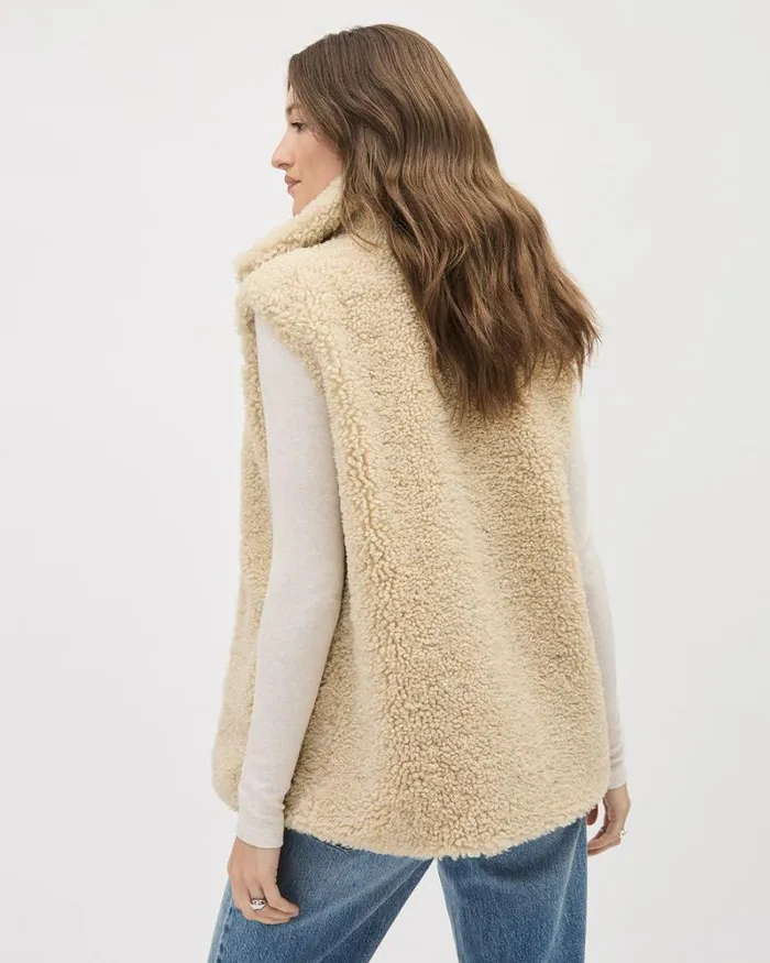 RWandCO Coats and Jackets Boucl Sleeveless Vest Sandshell 8211 Women