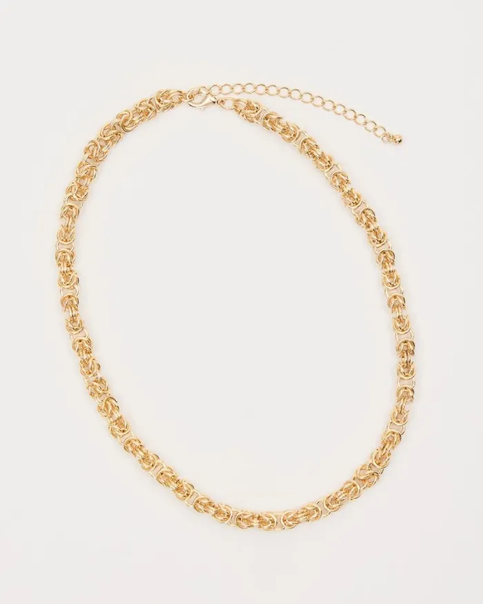RWandCO Necklaces Short Chunky Necklace Gold 8211 Women