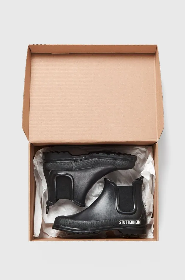 Stutterheim Chelsea Rainwalker Black Women Chelsea Boots