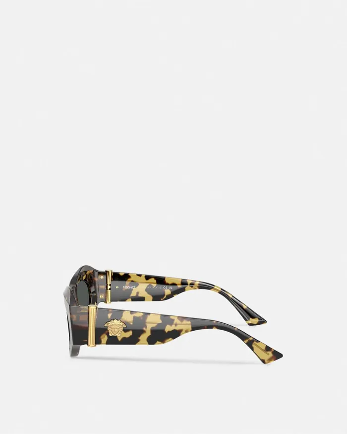 Sunglasses Women Versace Medusa Glam Sunglasses Havana