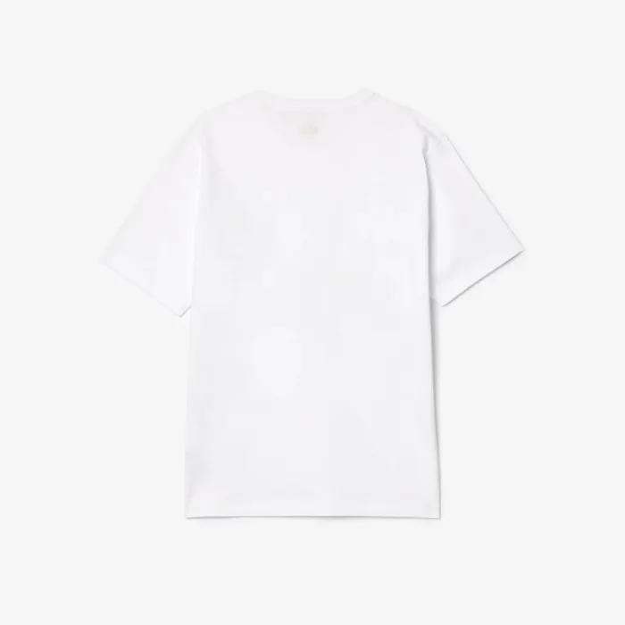 TShirts MenWomen Lacoste Lacoste X Le FLEUR Jersey Tshirt White 001