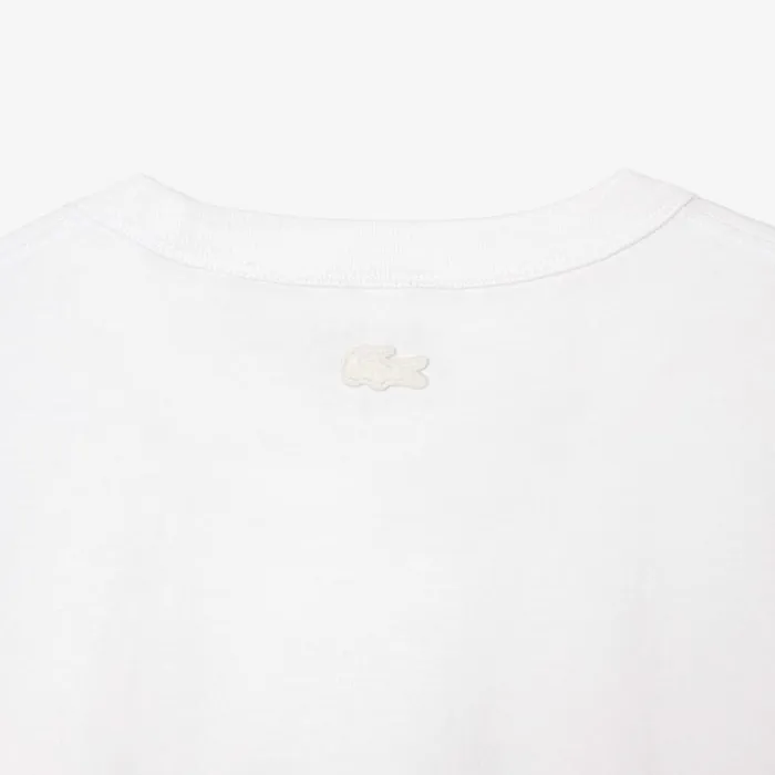 TShirts MenWomen Lacoste Lacoste X Le FLEUR Jersey Tshirt White 001