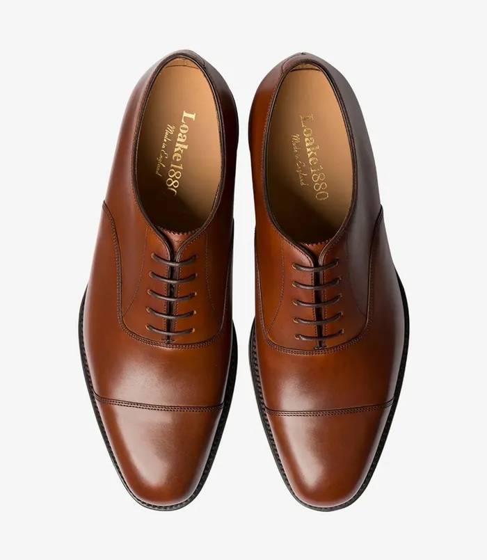Toe Caps Loake Men Aldwych Mahogany