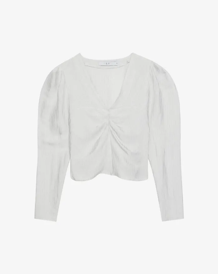 Tops and Shirts Women IRO IMAE CROPPED STRIPED VNECK TOP